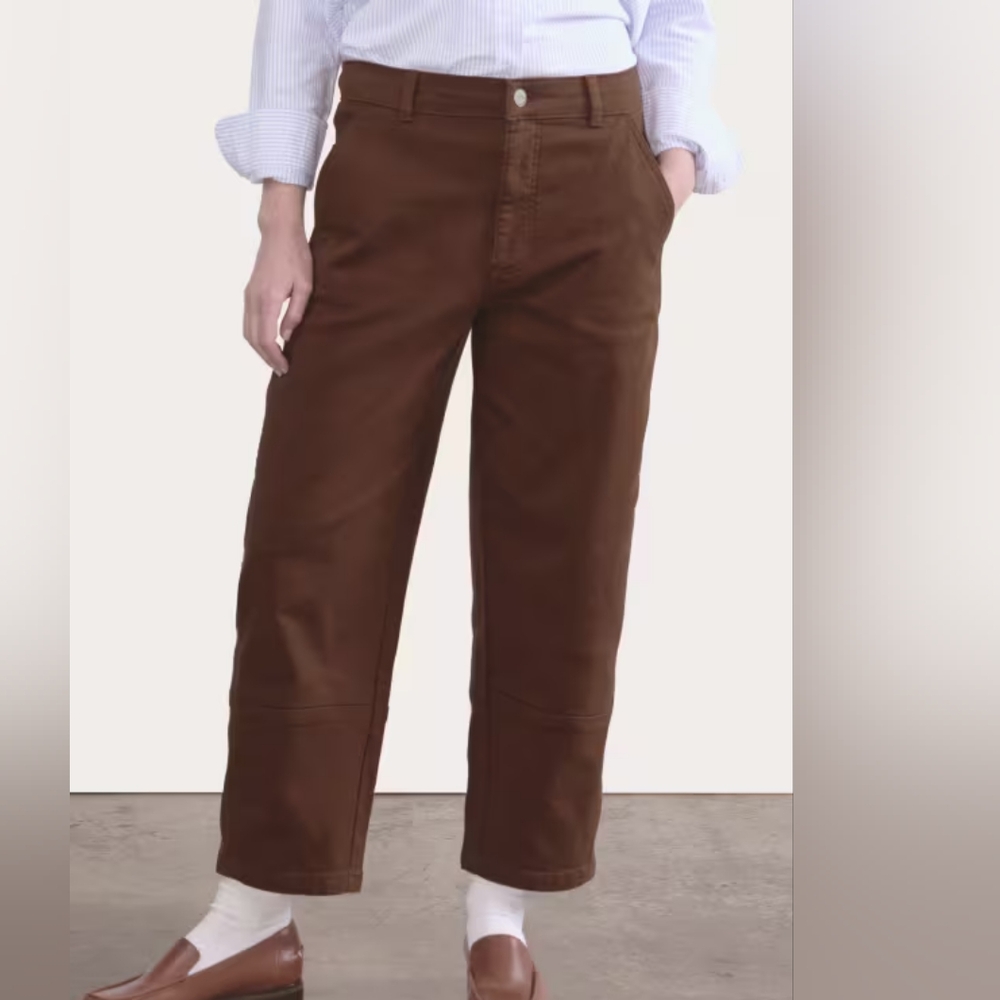 Everlane Utility Barrel Pant in Rosewood